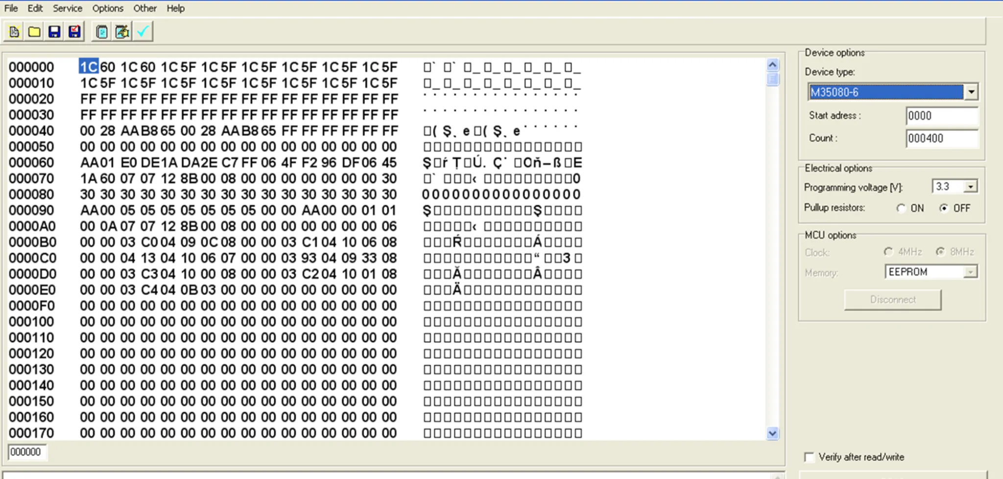 Odometer Calibration Software HEX Editor